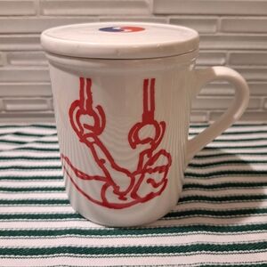 Vtg 1988 Seoul Olympics Mug Korean Air Collectible Porcelain Cup Korea Sport